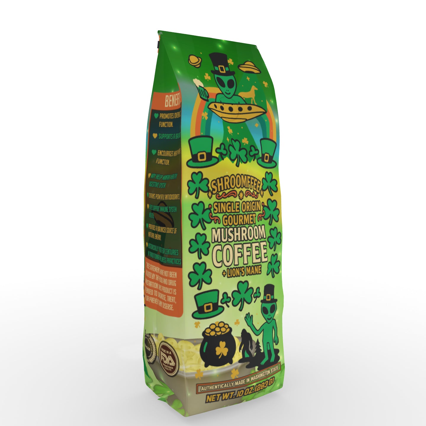 St Patricks Day Single Origin Mushroom Coffee