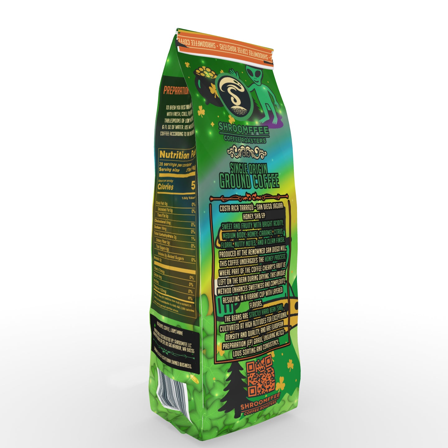 St Patricks Day Single Origin Mushroom Coffee