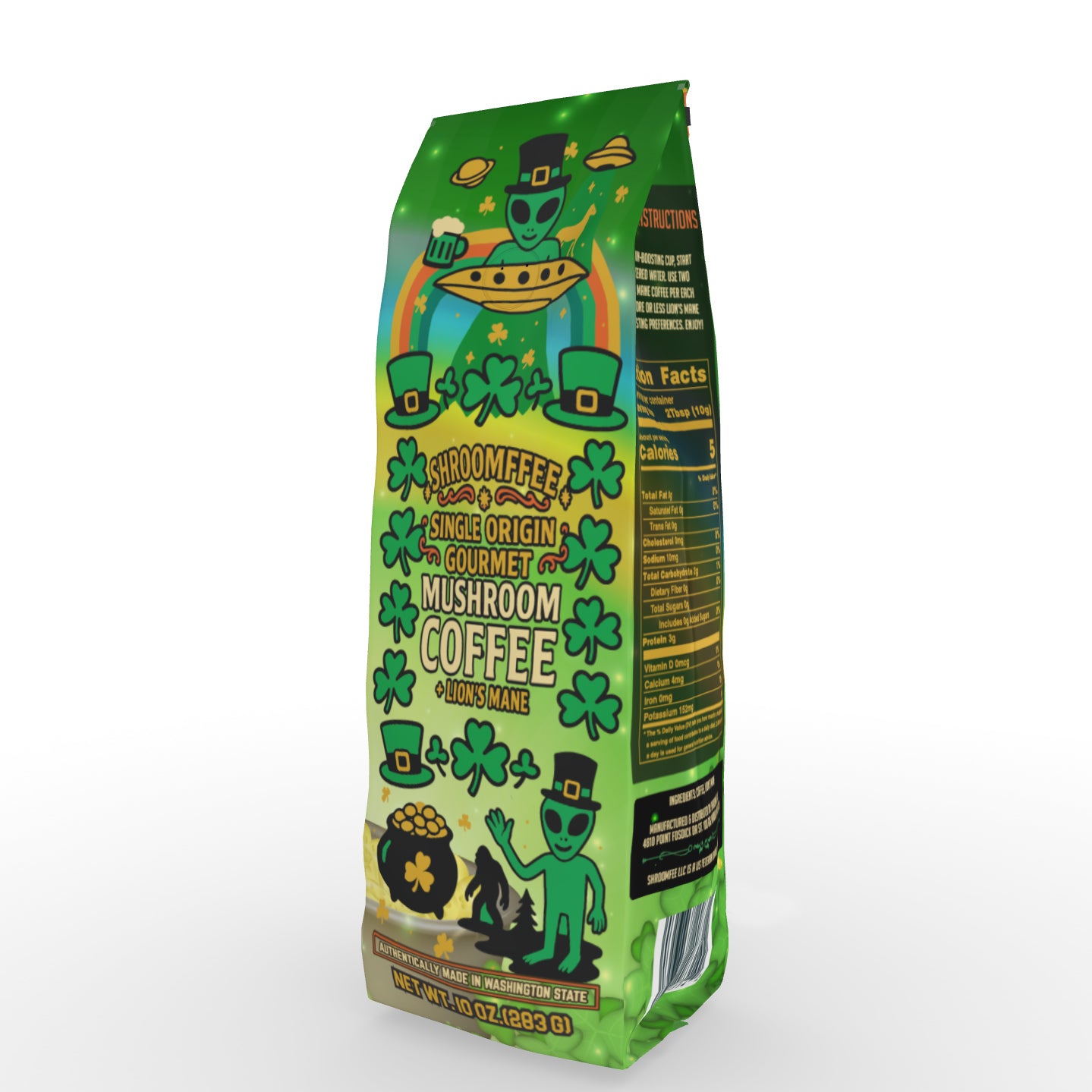 St Patricks Day Single Origin Mushroom Coffee