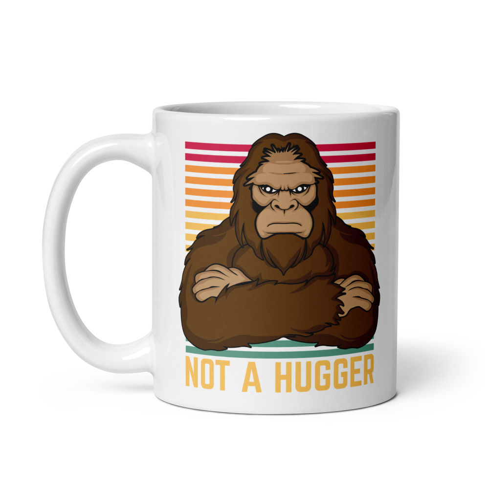 Antisocial Bigfoot Mug – "Not a Hugger"