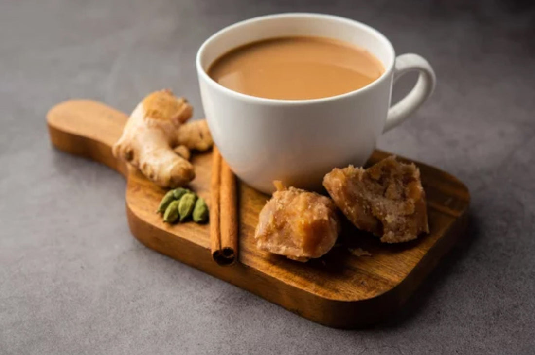 Spiced Jaggery Chai (Gur Chai)