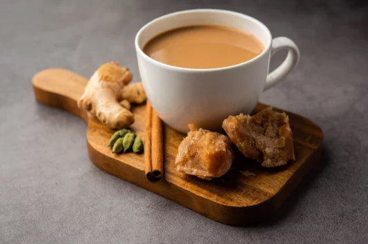 Spiced Jaggery Chai (Gur Chai)