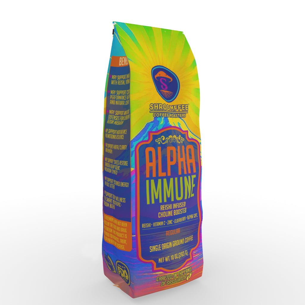Alpha Immune — Reishi Boosted Mushroom Coffee — coffee product image