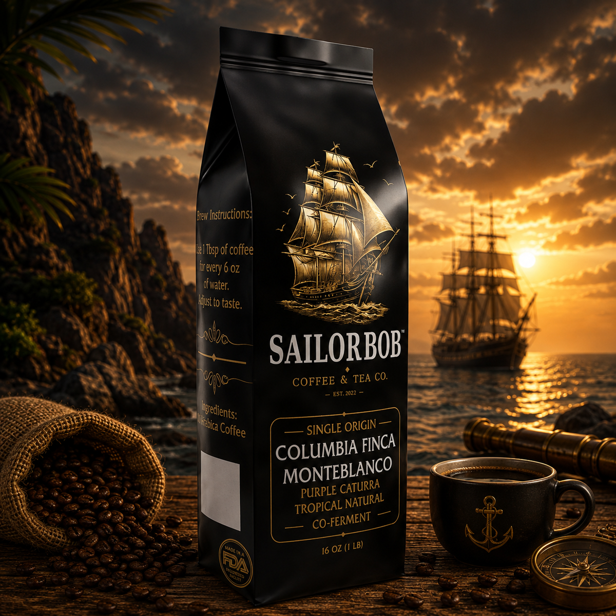 Finca Villa Betulia Catturón Honey – Single Origin Microlot (1 LB) — Black