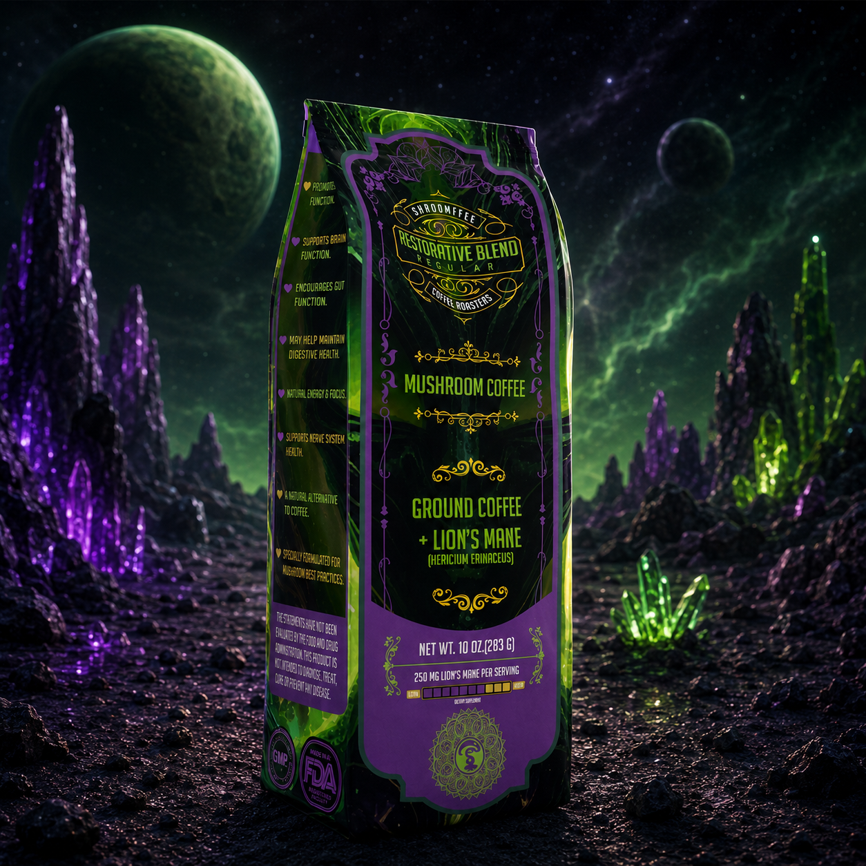Shroomffee — Alien Single-Origin Mushroom Coffee (10oz)