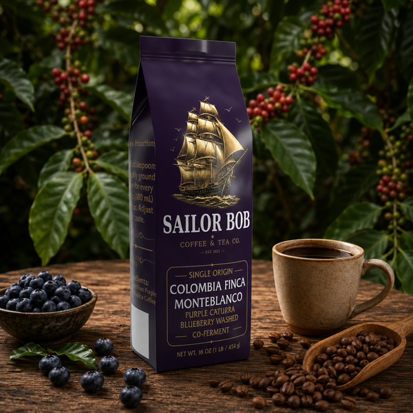 Colombia Finca Monteblanco Purple Caturra Blueberry Washed Co-Ferment — 1lb