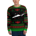 Sailor Bob Ugly Sweater Products, Having A Kniited Navy Inspired Christmas Ugly Sweater Design