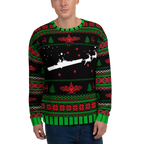 Sailor Bob Ugly Sweater Products, Having A Kniited Navy Inspired Christmas Ugly Sweater Design