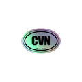 Sailor Bob Sticker Products, Holographic sticker showing Navy Related Deeign with iridescent effect