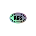 Sailor Bob Sticker Products, Holographic sticker showing Navy Related Deeign with iridescent effect