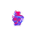 Colorful mushroom design with 'SHROOMFEE' branding on a white background