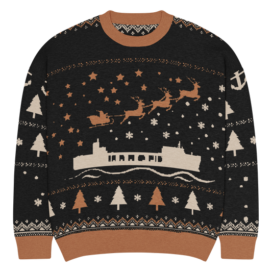 Sailor Bob Ugly Sweater Products, Having A Kniited Navy Inspired Christmas Ugly Sweater Design