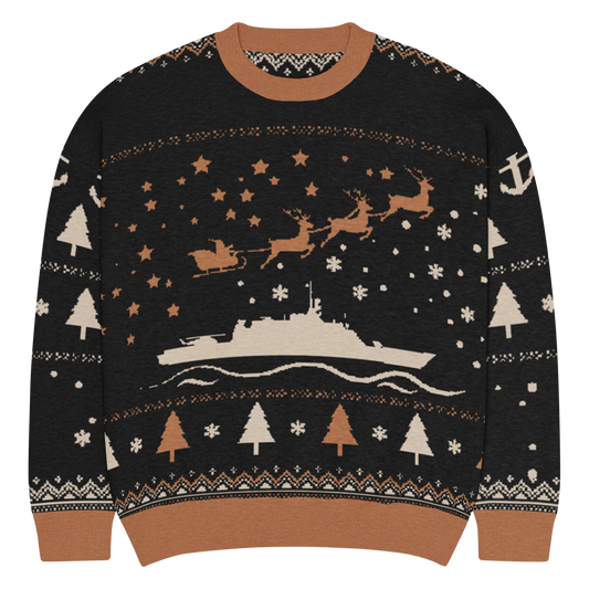 Sailor Bob Ugly Sweater Products, Having A Kniited Navy Inspired Christmas Ugly Sweater Design