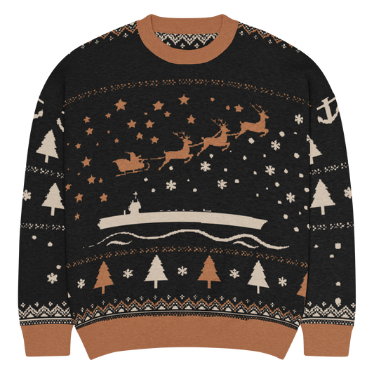 Sailor Bob Ugly Sweater Products, Having A Kniited Navy Inspired Christmas Ugly Sweater Design