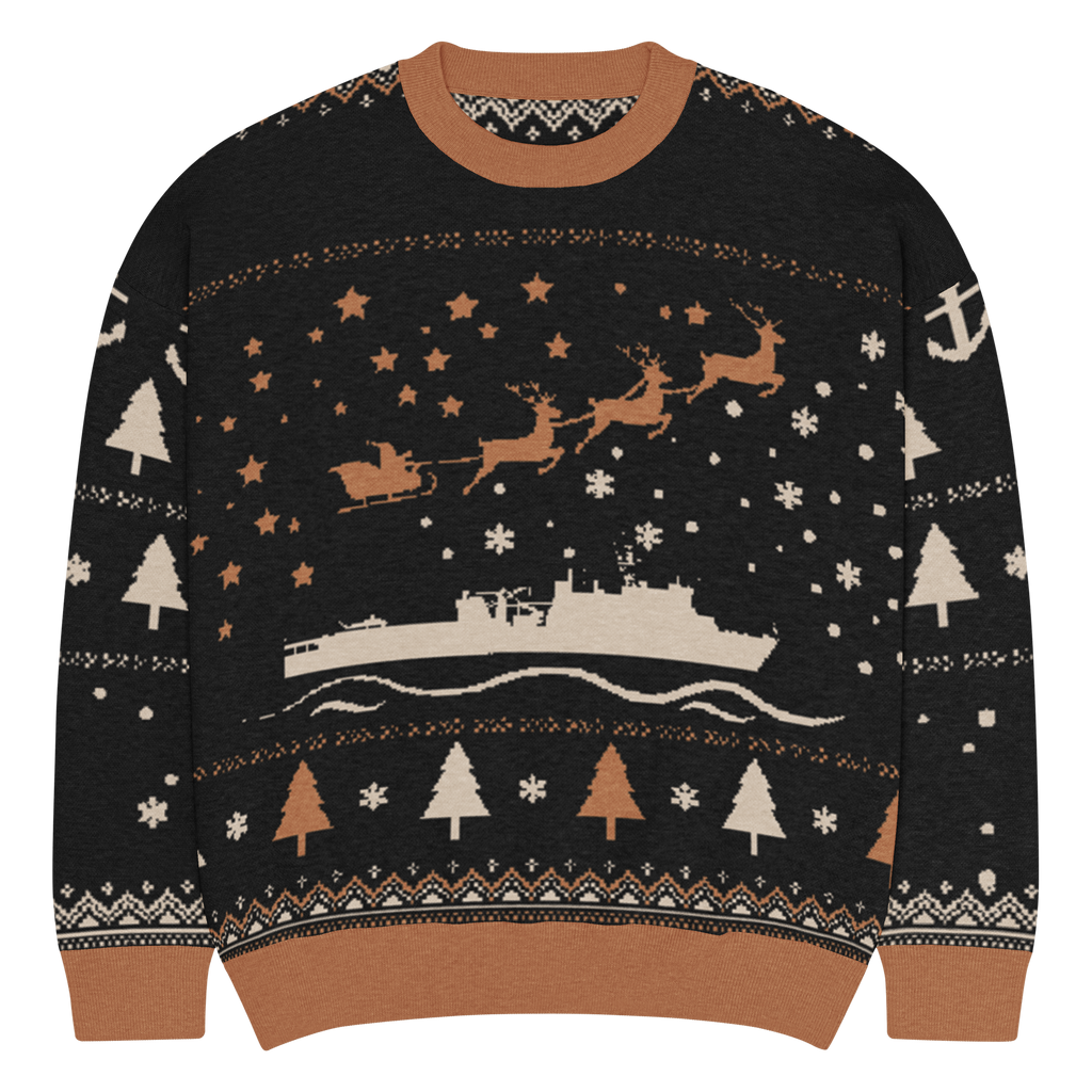 Sailor Bob Ugly Sweater Products, Having A Kniited Navy Inspired Christmas Ugly Sweater Design