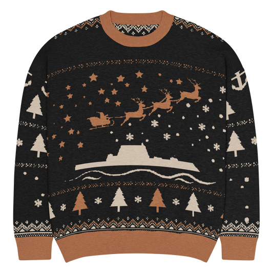 Sailor Bob Ugly Sweater Products, Having A Kniited Navy Inspired Christmas Ugly Sweater Design