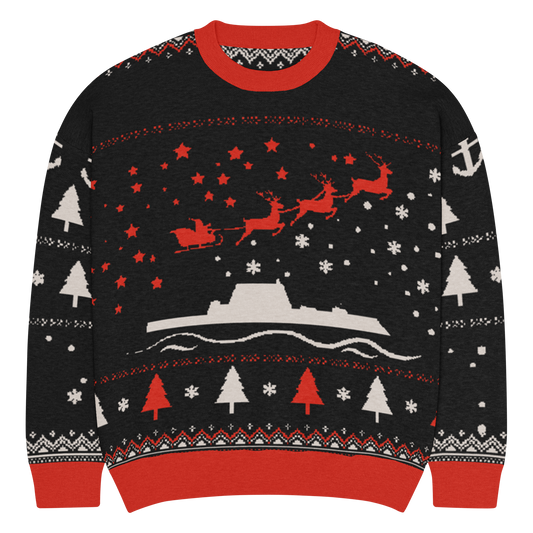 Sailor Bob Ugly Sweater Products, Having A Kniited Navy Inspired Christmas Ugly Sweater Design