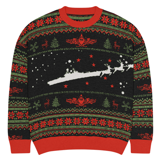 Sailor Bob Ugly Sweater Products, Having A Kniited Navy Inspired Christmas Ugly Sweater Design