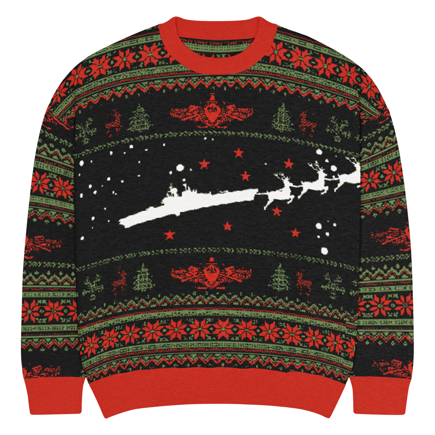Sailor Bob Ugly Sweater Products, Having A Kniited Navy Inspired Christmas Ugly Sweater Design