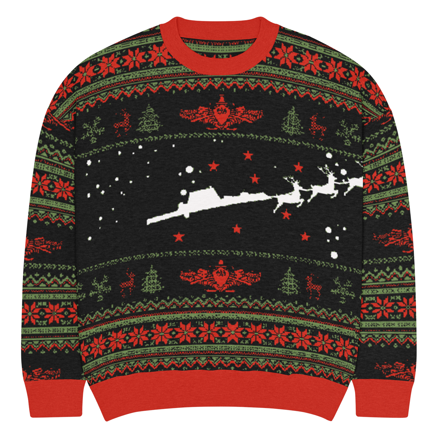 Sailor Bob Ugly Sweater Products, Having A Kniited Navy Inspired Christmas Ugly Sweater Design