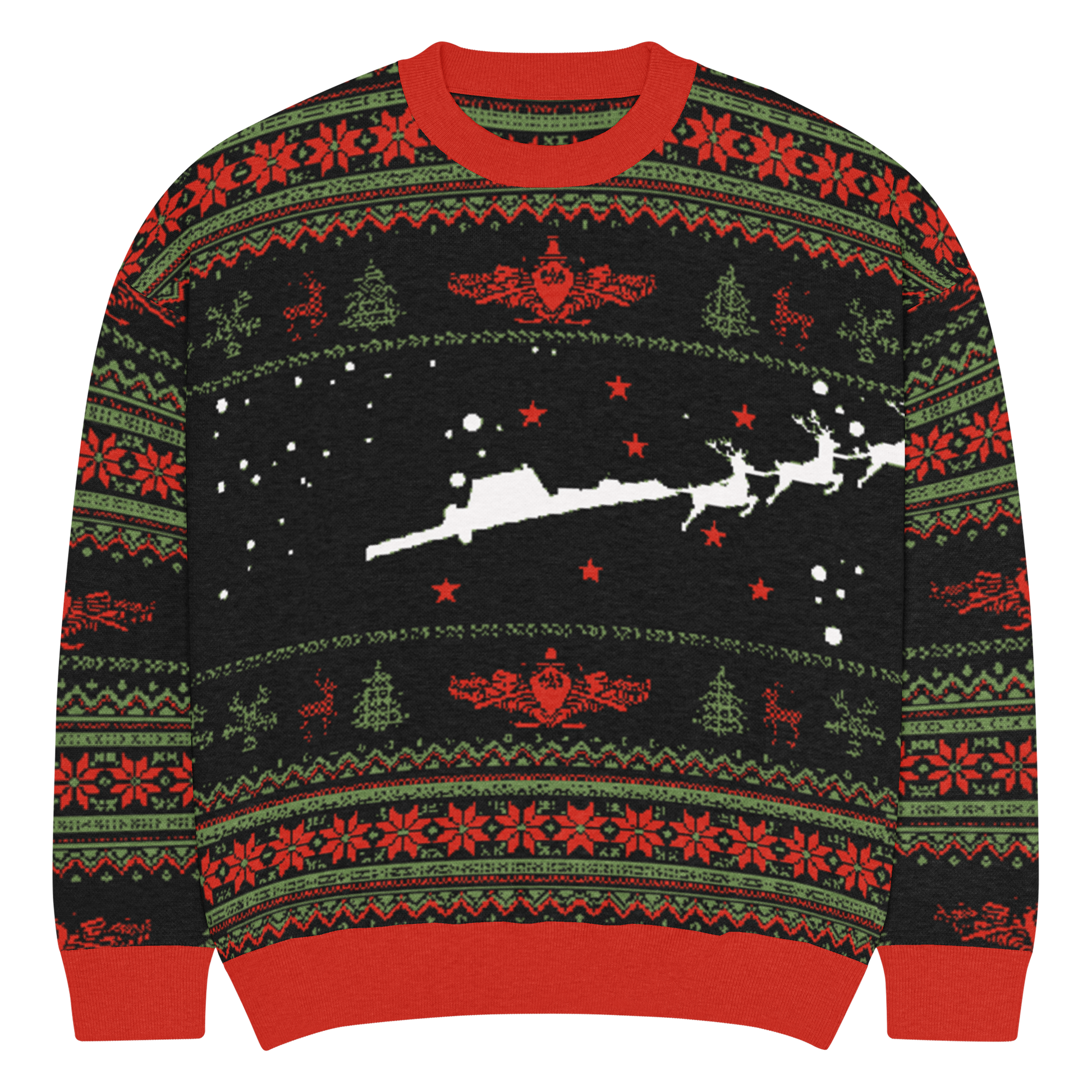 Sailor Bob Ugly Sweater Products, Having A Kniited Navy Inspired Christmas Ugly Sweater Design