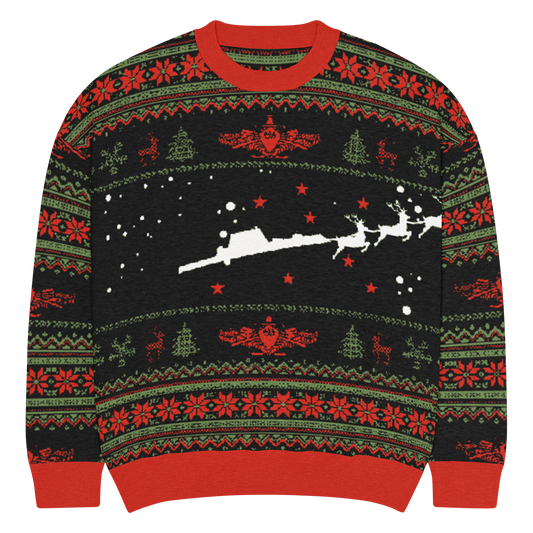 Sailor Bob Ugly Sweater Products, Having A Kniited Navy Inspired Christmas Ugly Sweater Design