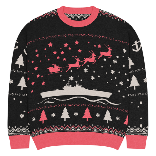 Sailor Bob Ugly Sweater Products, Having A Kniited Navy Inspired Christmas Ugly Sweater Design