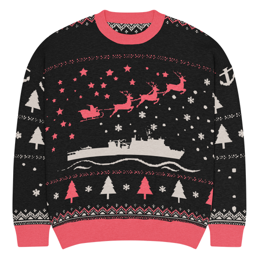 Sailor Bob Ugly Sweater Products, Having A Kniited Navy Inspired Christmas Ugly Sweater Design