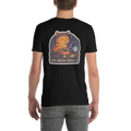Black t-shirt with a cat graphic and 'The Brew Oracle' text on a white background