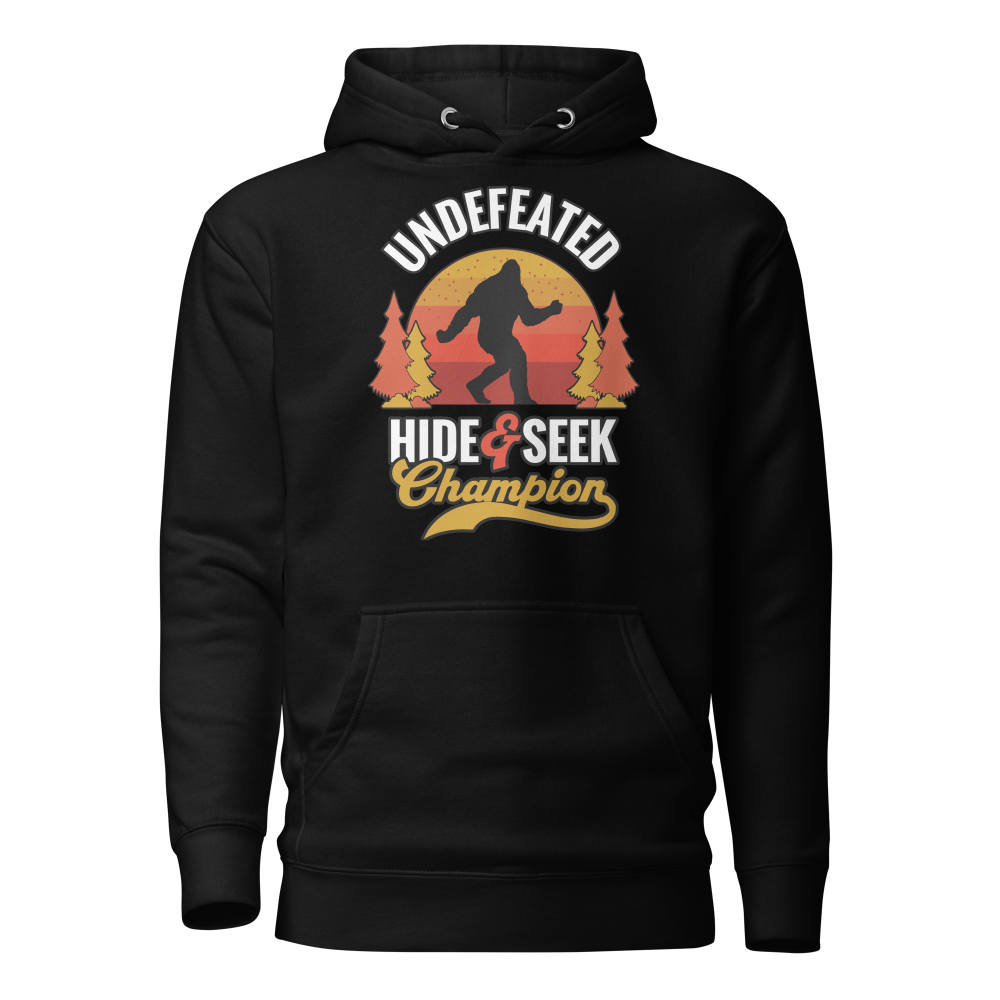 Black sweatshirt with SWO ugly sweater design showing naval emblem and festive patterns