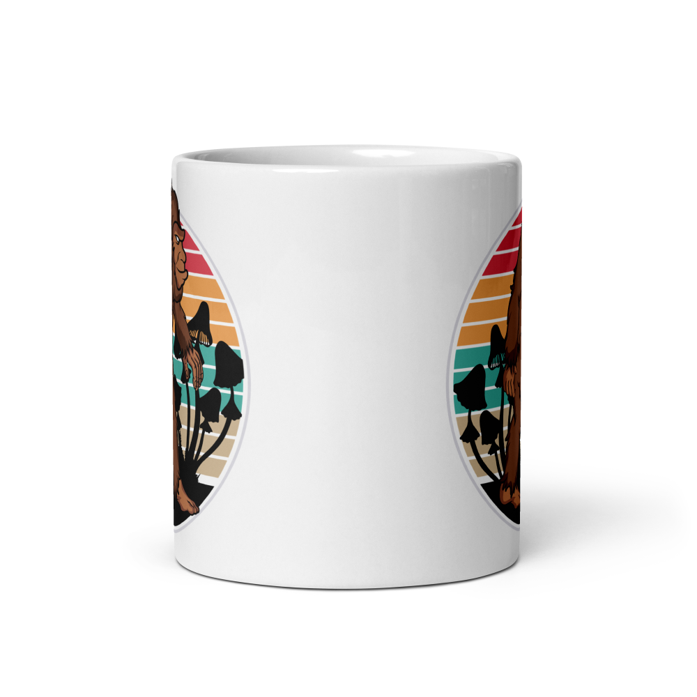 Lions Mane Mushroom Grow Kit Bigfoot Mug — ceramic mug design featuring lions mane mushroom grow kit bigfoot mug