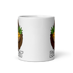 Bigfoot Pineapple Mug – "Bigfruit" — ceramic mug design featuring bigfoot pineapple mug – "bigfruit"