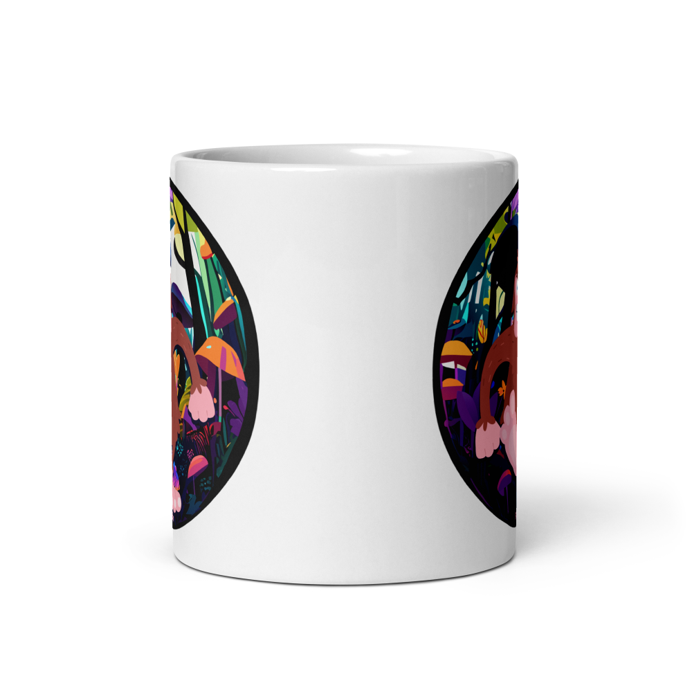 Mushroom Bigfoot Mug — ceramic mug design featuring mushroom bigfoot mug