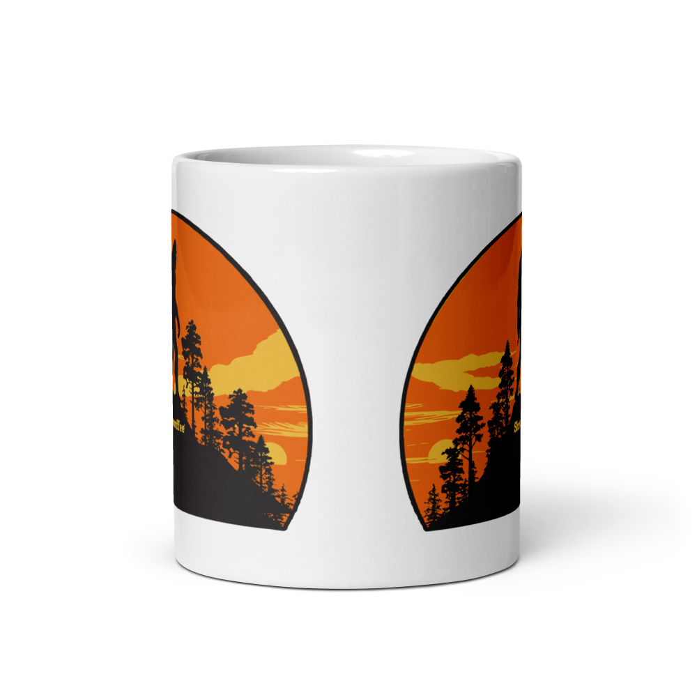 Mountain Bigfoot Mug — ceramic mug design featuring mountain bigfoot mug