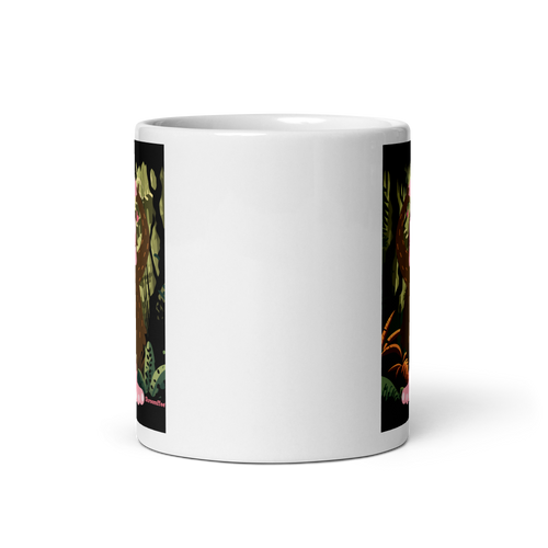 Ballet Bigfoot Mug — ceramic mug design featuring ballet bigfoot mug