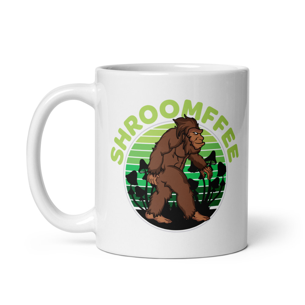 Bigfoot Green Mug — ceramic mug design featuring bigfoot green mug