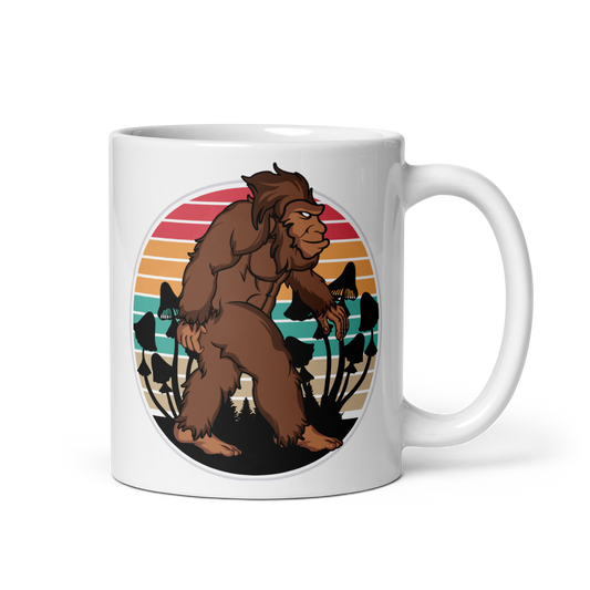 Lions Mane Mushroom Grow Kit Bigfoot Mug — ceramic mug design featuring lions mane mushroom grow kit bigfoot mug