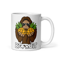 Bigfoot Pineapple Mug – "Bigfruit" — ceramic mug design featuring bigfoot pineapple mug – "bigfruit"