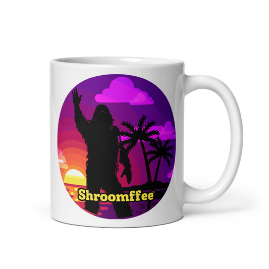 Waving Bigfoot Mug — ceramic mug design