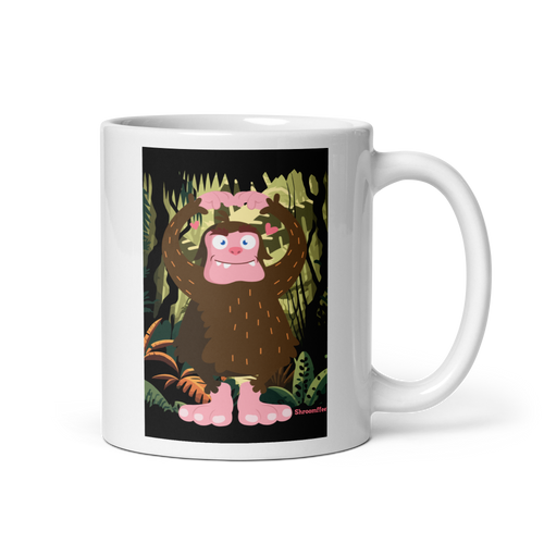 Ballet Bigfoot Mug — ceramic mug design featuring ballet bigfoot mug